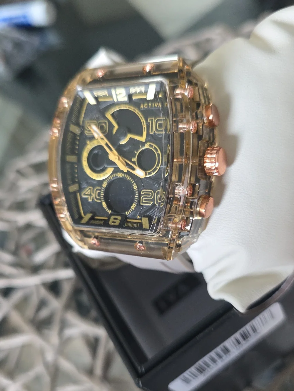 285. Activa X Invicta Digital Essentials Men's Watch - 45mm. Apricot (ACW8109-00